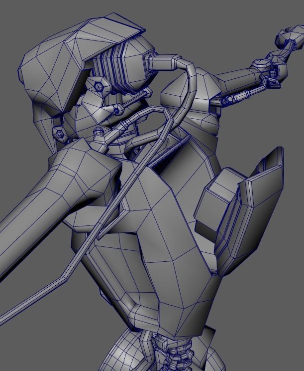 IXARUS SCI-FI 3D MID POLY 3d MODEL Game Ready Low-poly 3D model_17