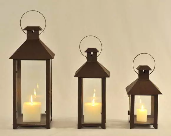 Lights metal lanterns - Free low-poly 3D model_0