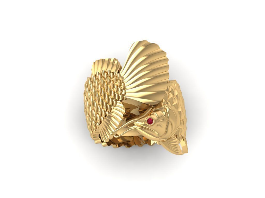 AROWANA RING 3024 3D print model_1