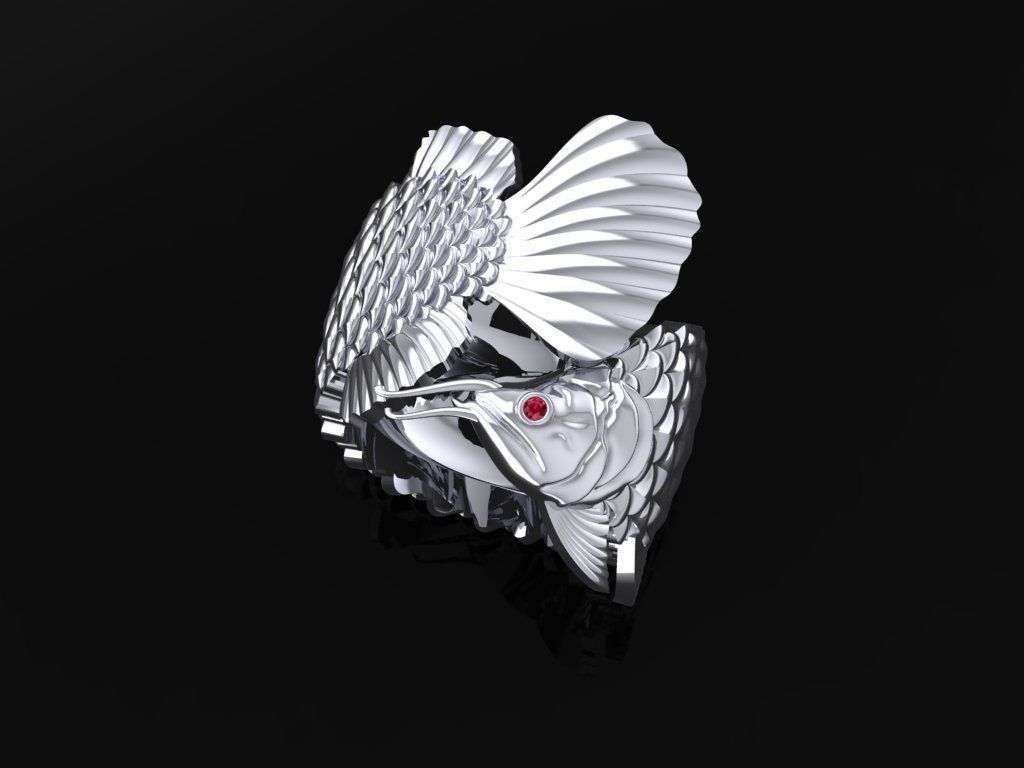 AROWANA RING 3024 3D print model_5