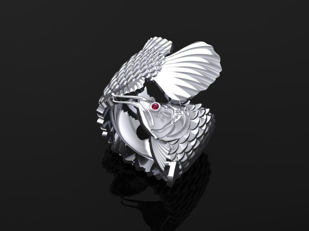 AROWANA RING 3024 3D print model_6
