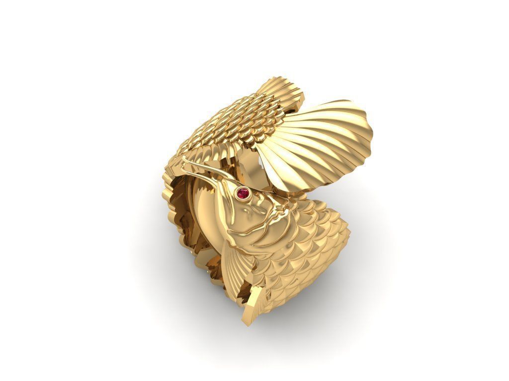 AROWANA RING 3024 3D print model_2