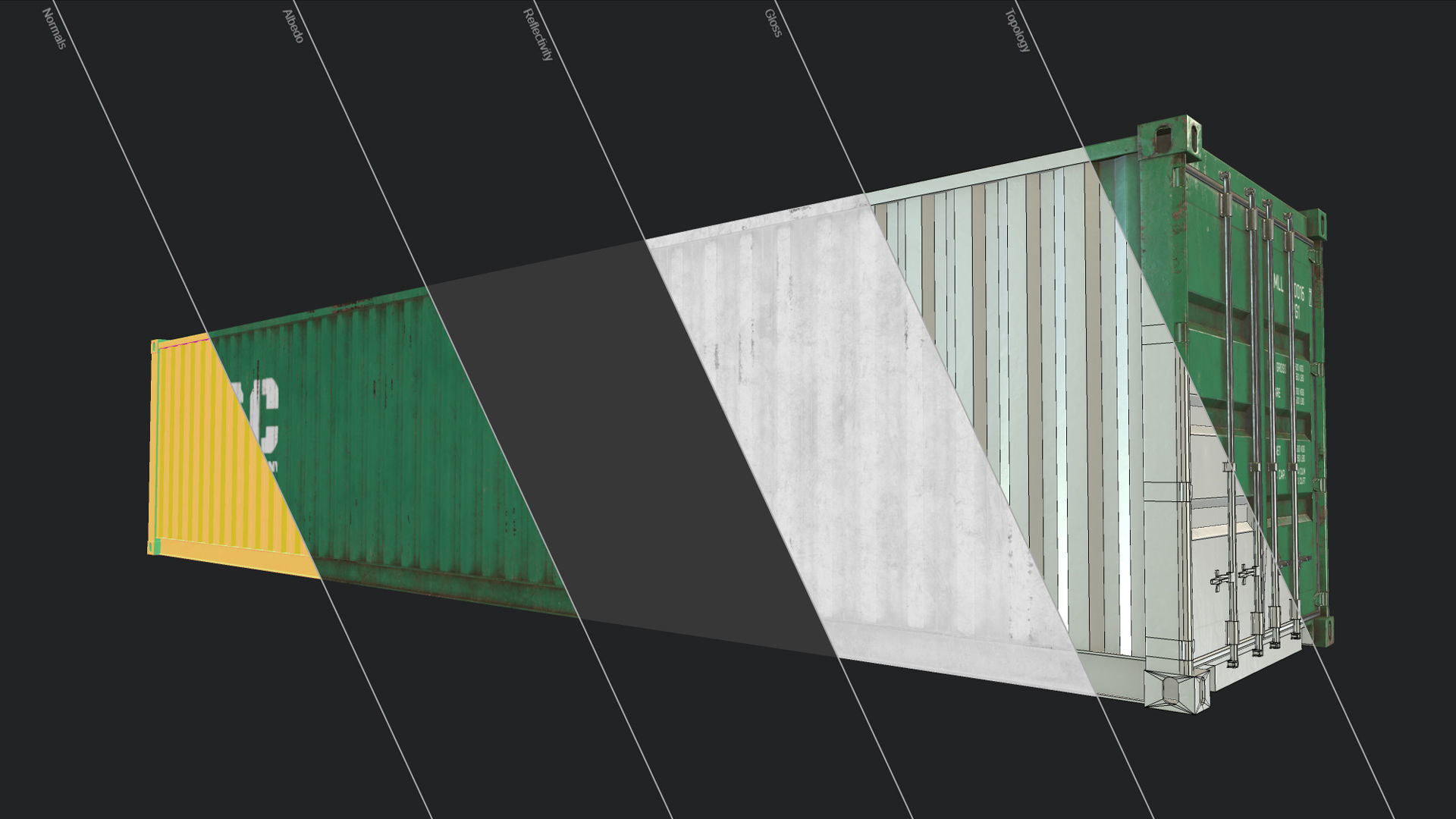 Shipping Container Low-poly 3D model_18