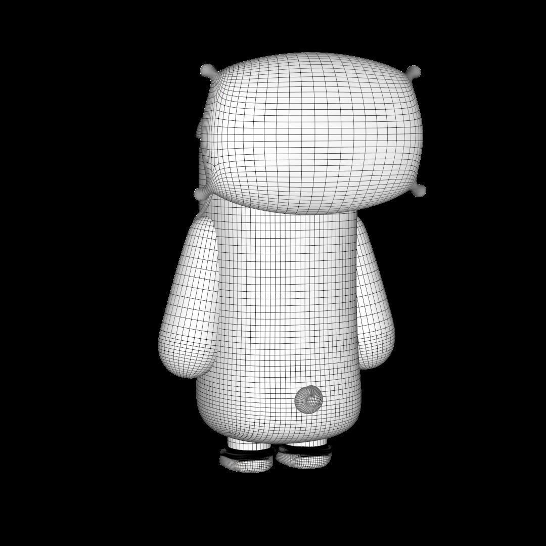 Sleepy Panda 3D print model_6