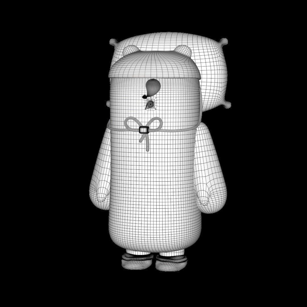 Sleepy Panda 3D print model_4