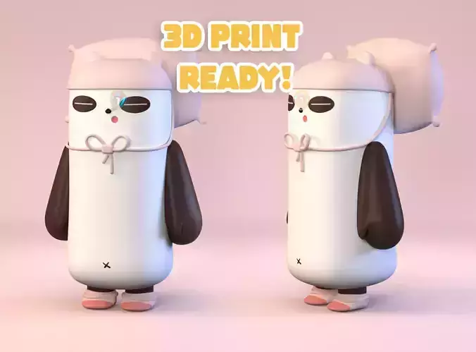 Sleepy Panda 3D print model