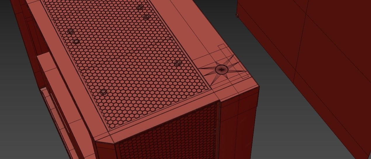 Gaming PC Low-poly 3D model_13