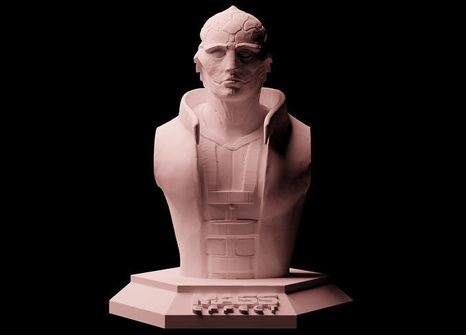 Mass Effect Thane Krios Bust 3D print model