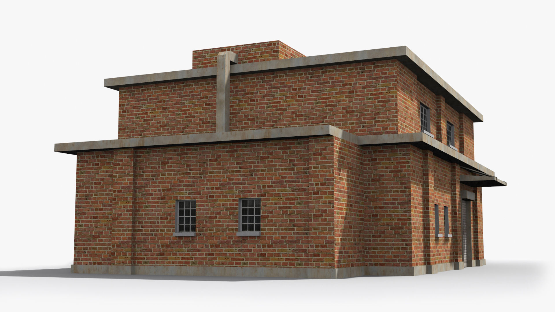 Factory xx17 Low-poly 3D model_3