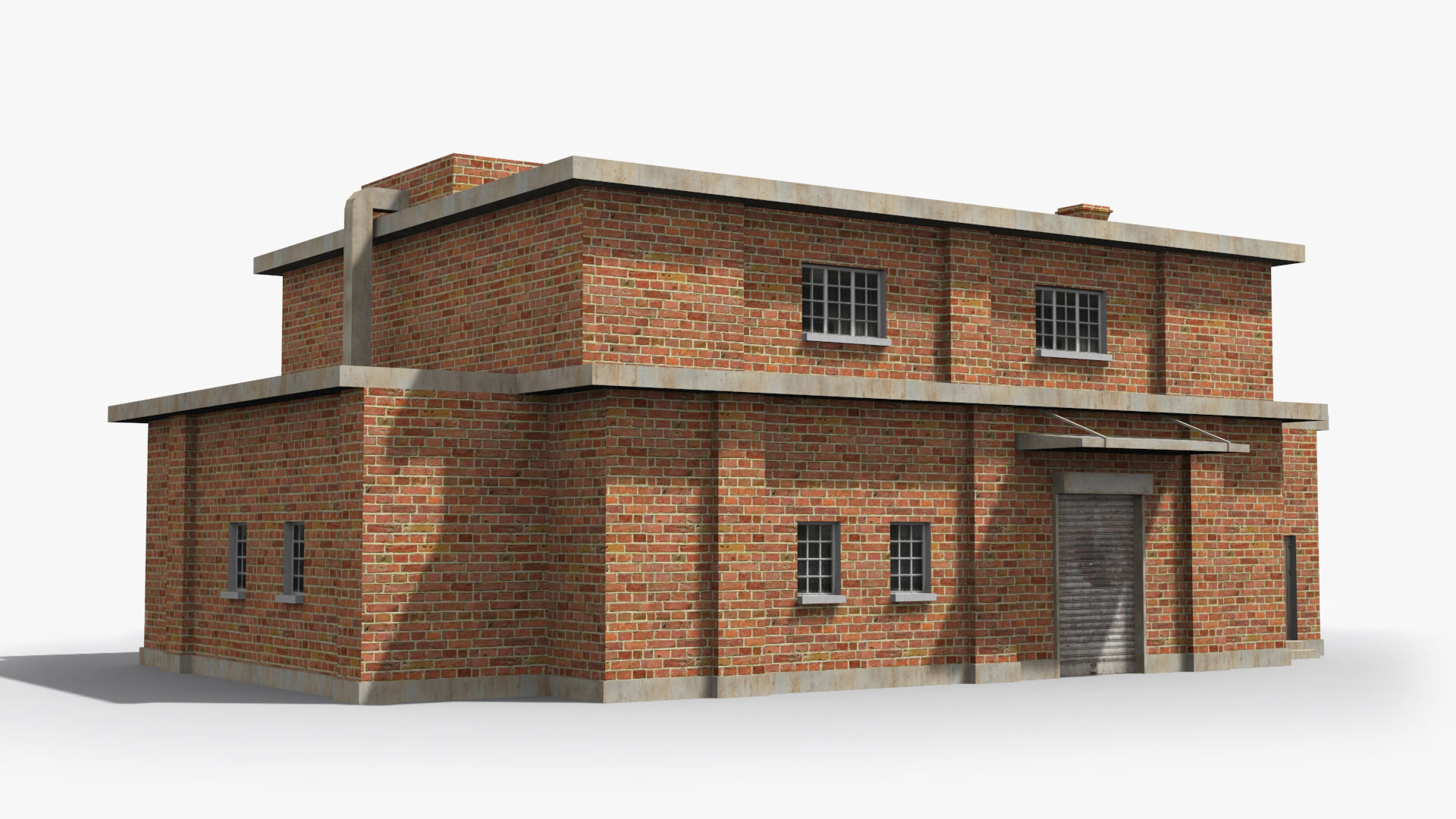 Factory xx17 Low-poly 3D model_2