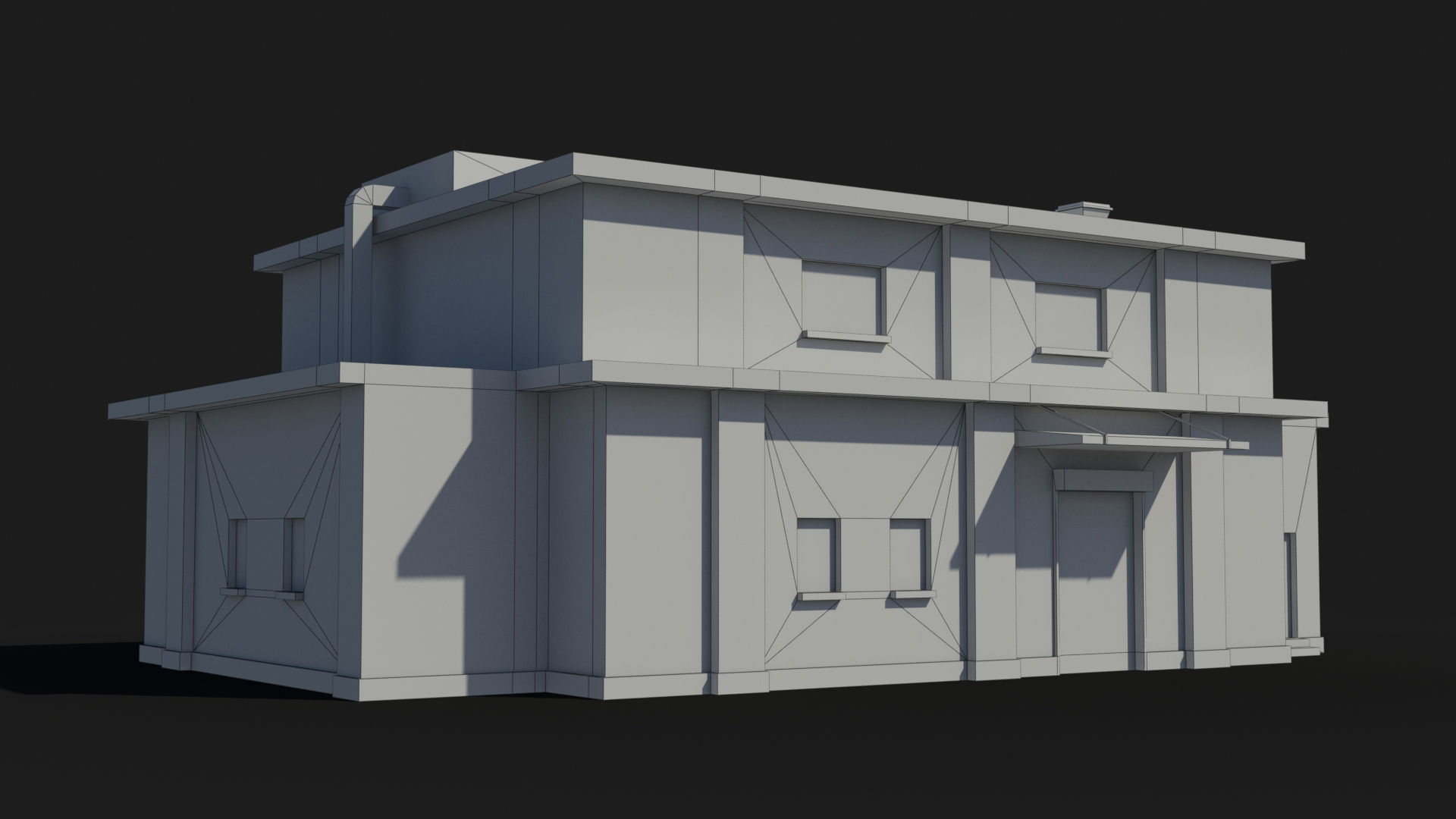 Factory xx17 Low-poly 3D model_9