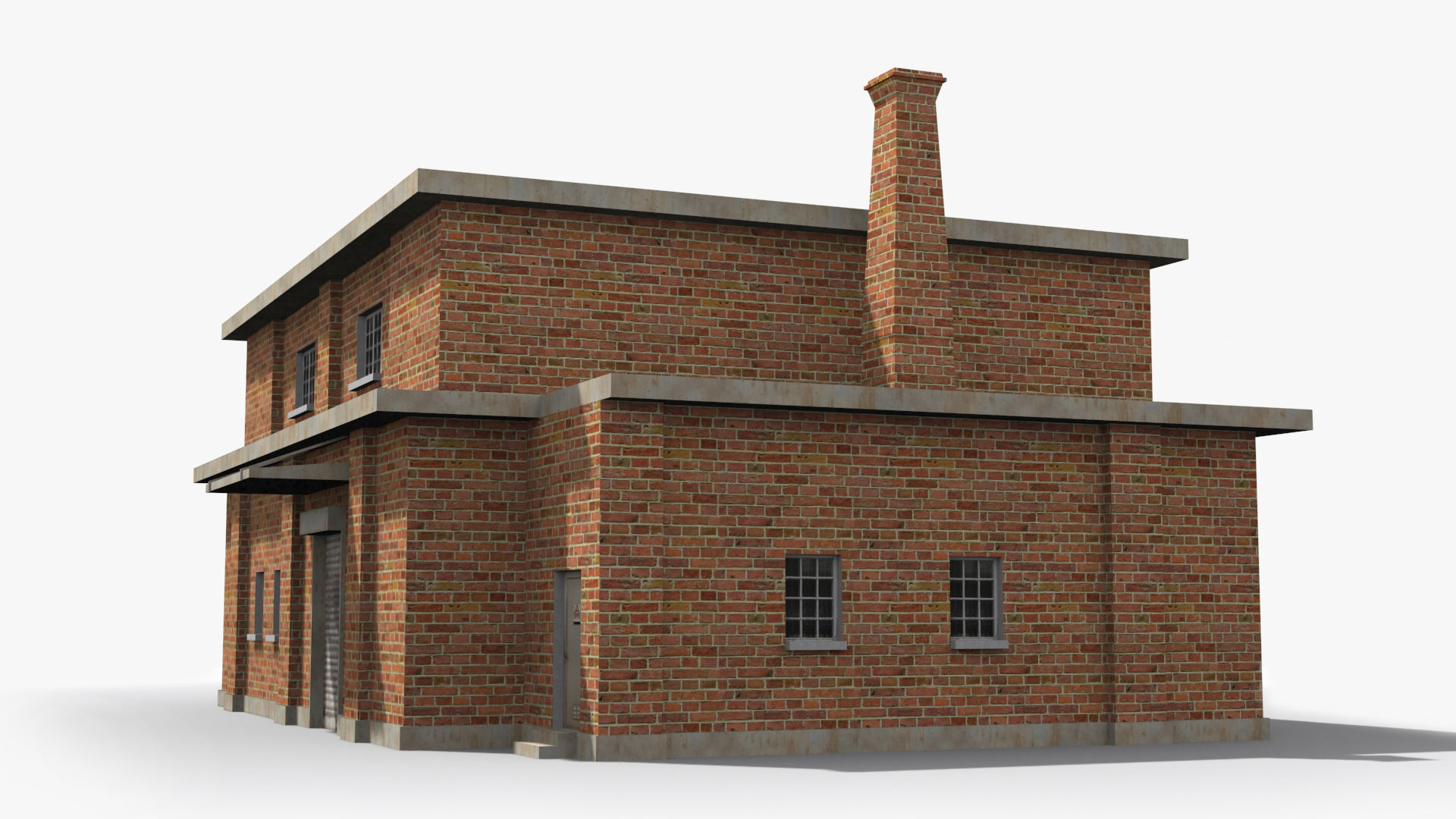 Factory xx17 Low-poly 3D model_5