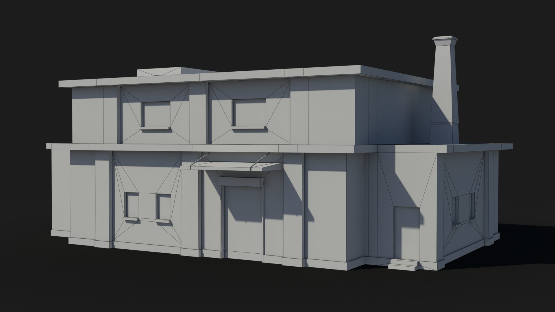 Factory xx17 Low-poly 3D model_7