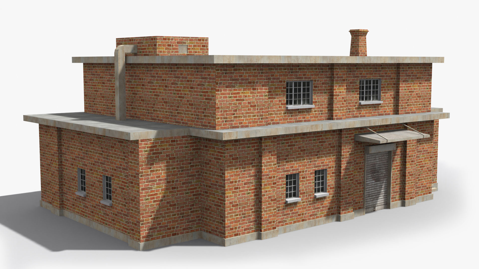 Factory xx17 Low-poly 3D model_4