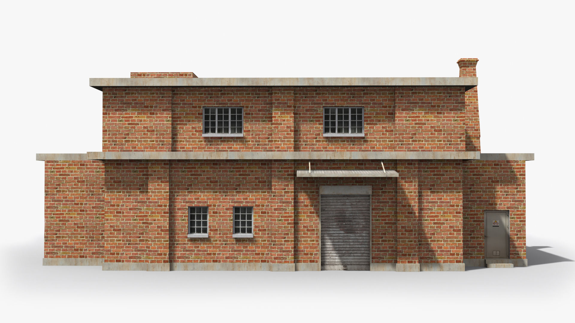 Factory xx17 Low-poly 3D model_1