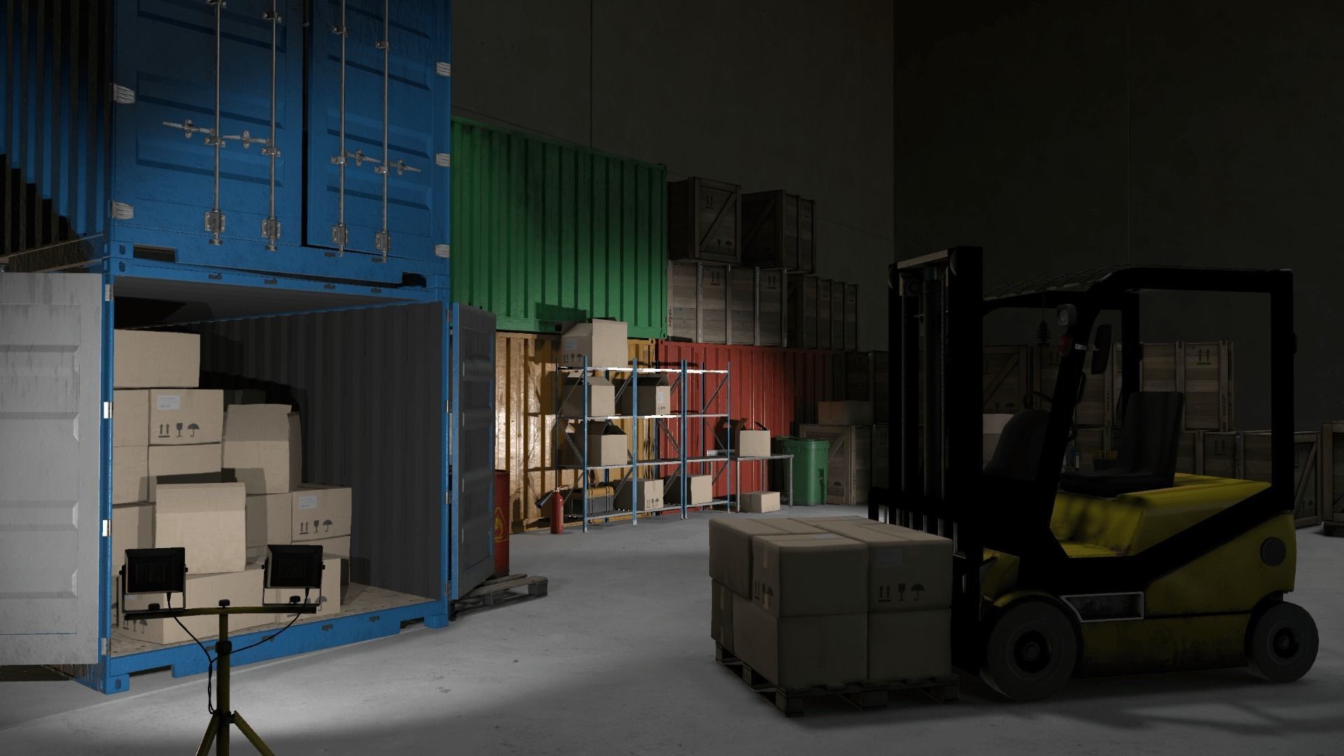 Warehouse Props Pack Low-poly 3D model_21