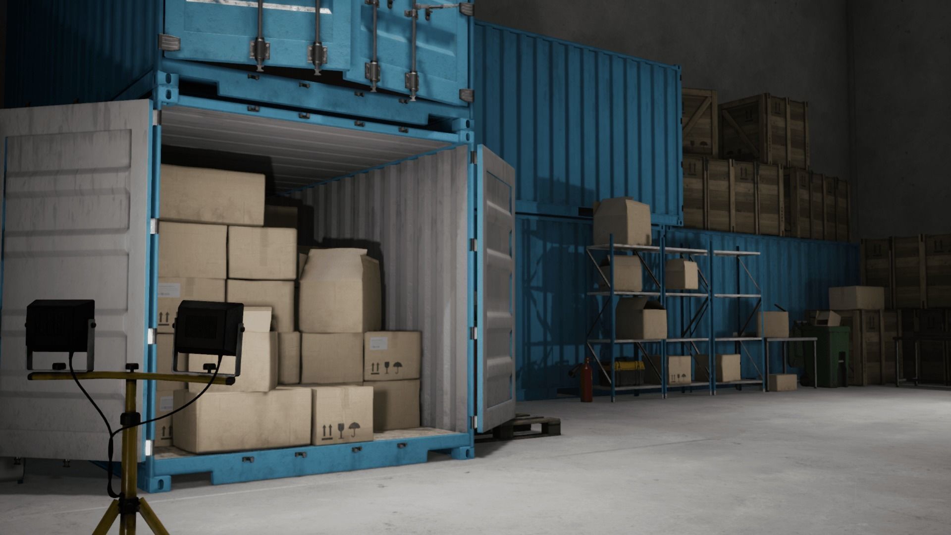 Warehouse Props Pack Low-poly 3D model_4