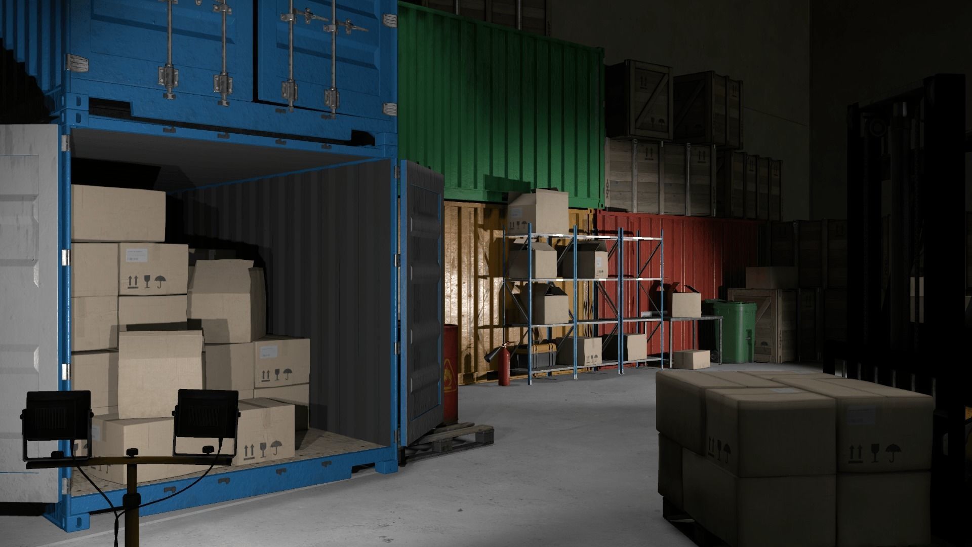 Warehouse Props Pack Low-poly 3D model_22