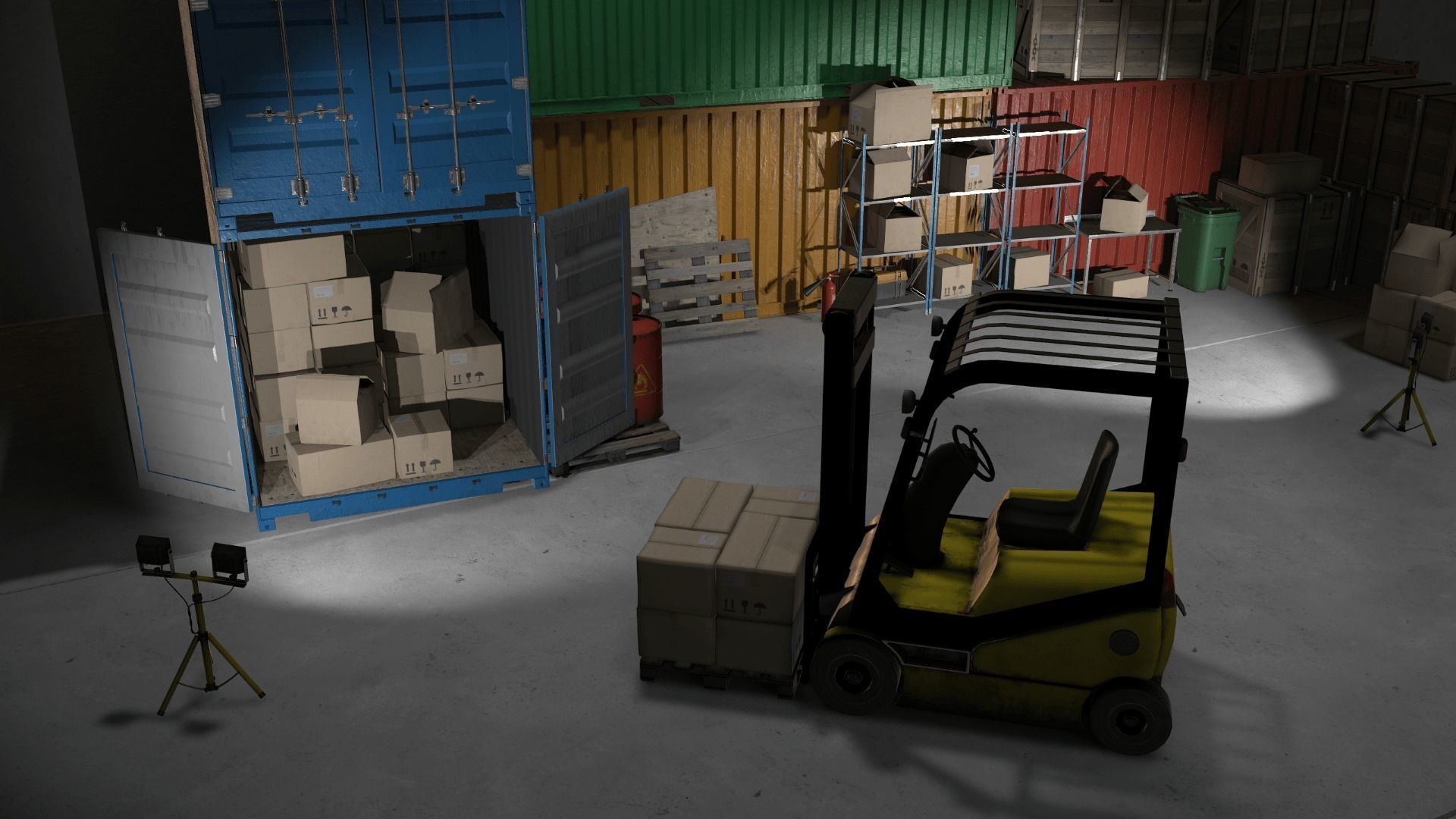 Warehouse Props Pack Low-poly 3D model_24