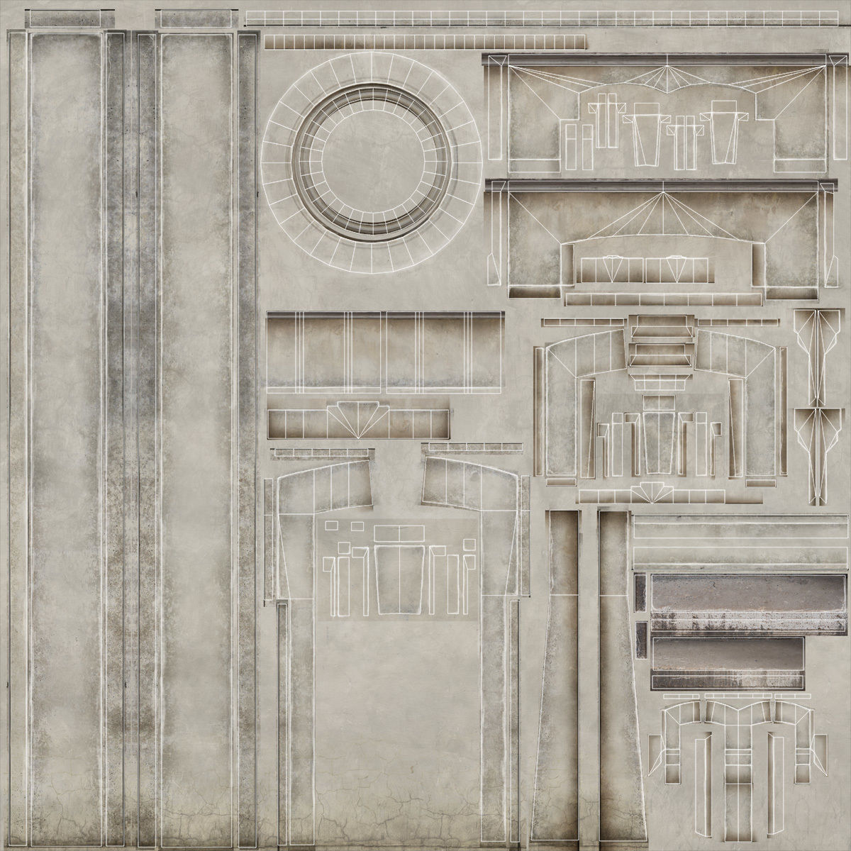 Water Tower 01 Low-poly 3D model_10