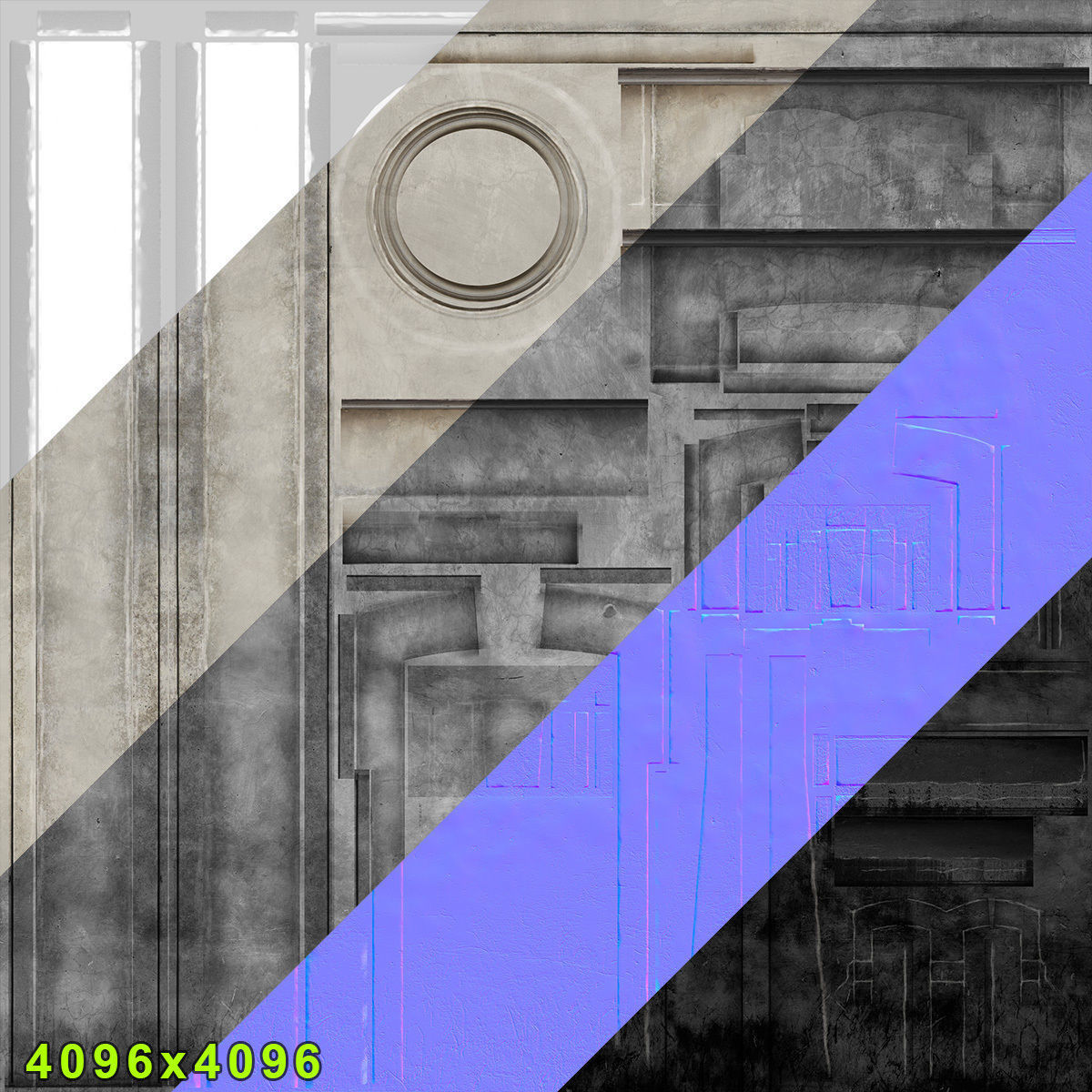 Water Tower 01 Low-poly 3D model_11