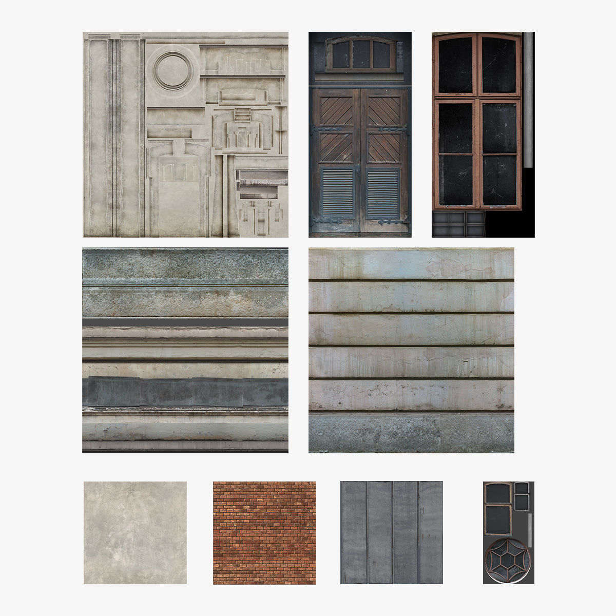 Water Tower 01 Low-poly 3D model_12