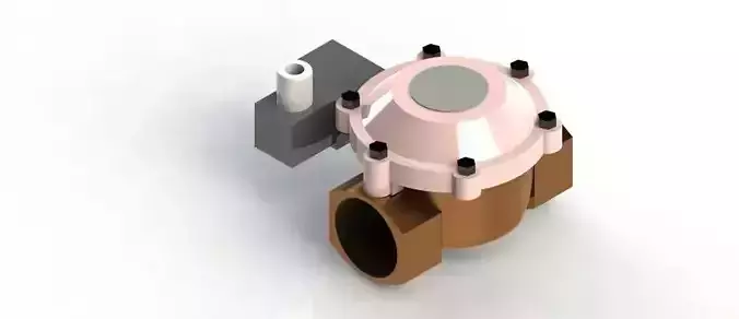 Solenoid valve 3D model