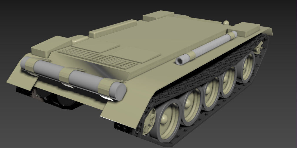tank  body 3D model_4