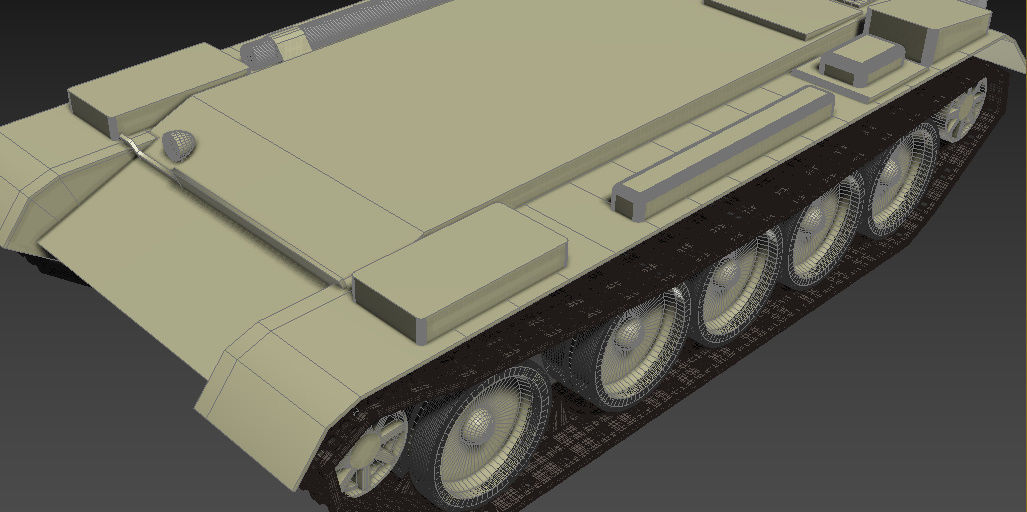tank  body 3D model_11