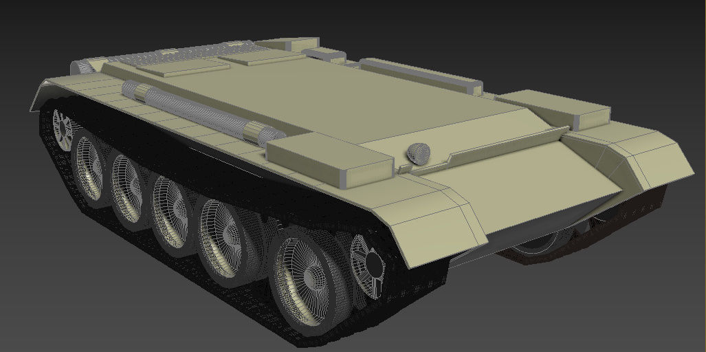 tank  body 3D model_3