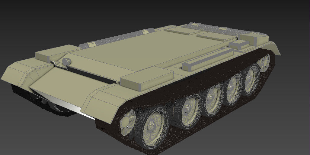 tank  body 3D model_1