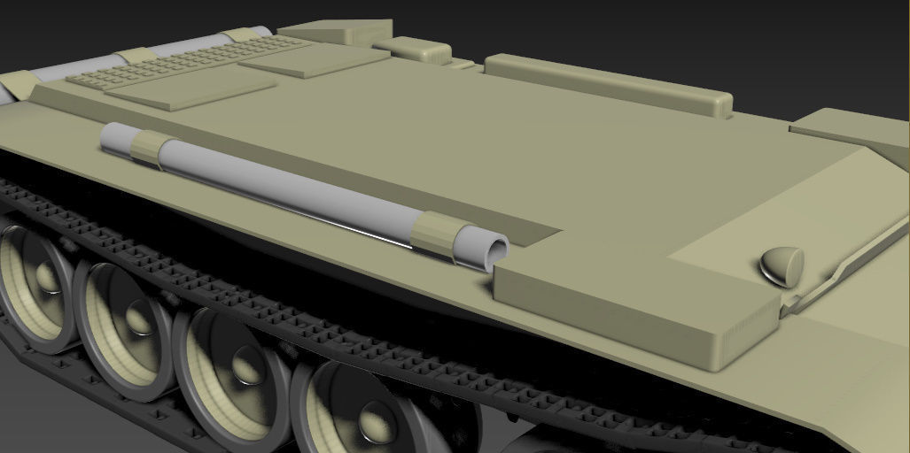 tank  body 3D model_8