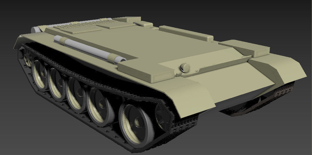 tank  body 3D model_2