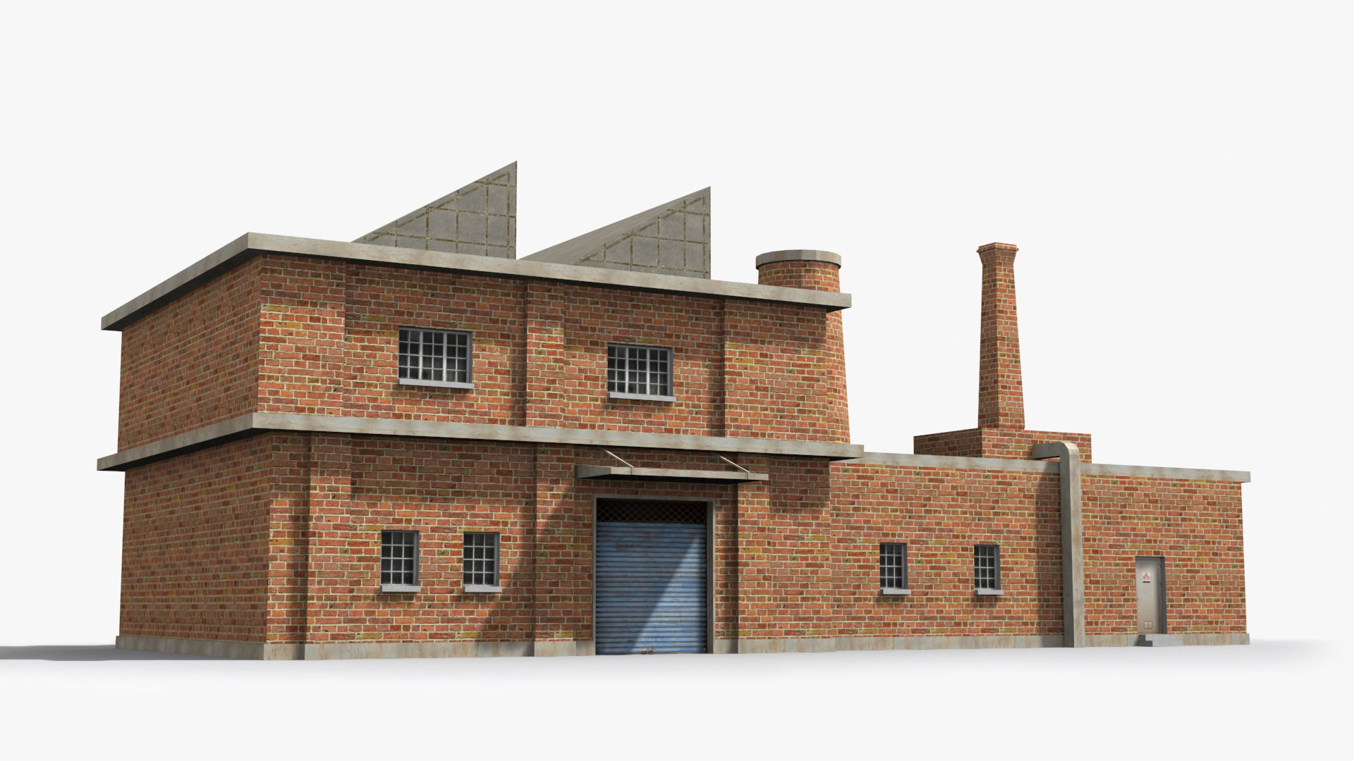 Factory xx18 Low-poly 3D model_2