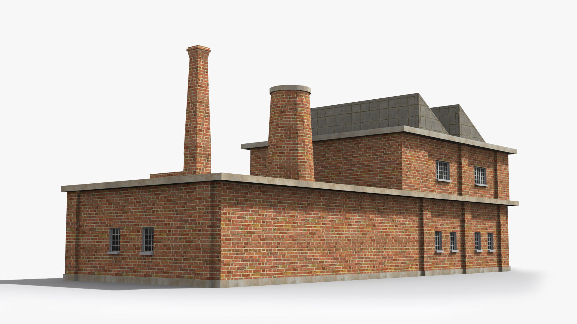 Factory xx18 Low-poly 3D model_4