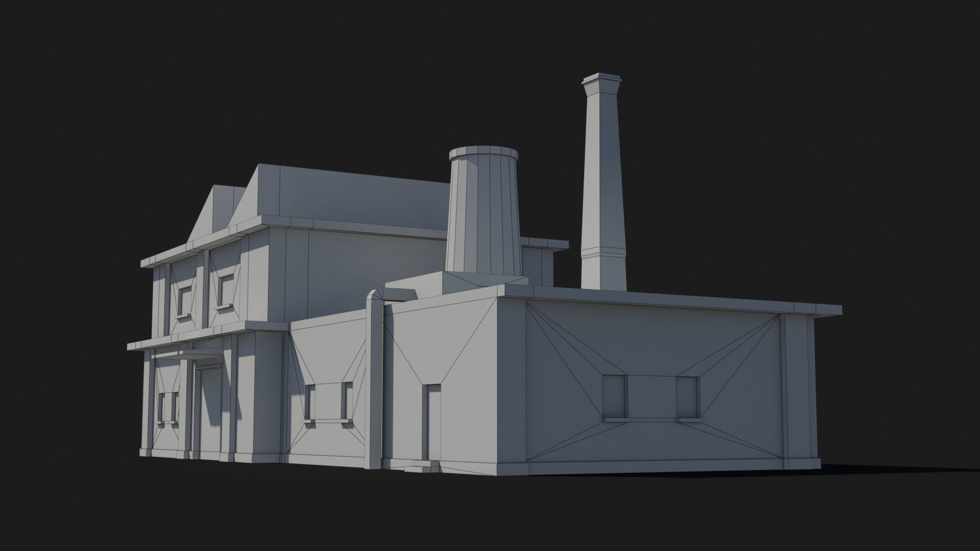 Factory xx18 Low-poly 3D model_9