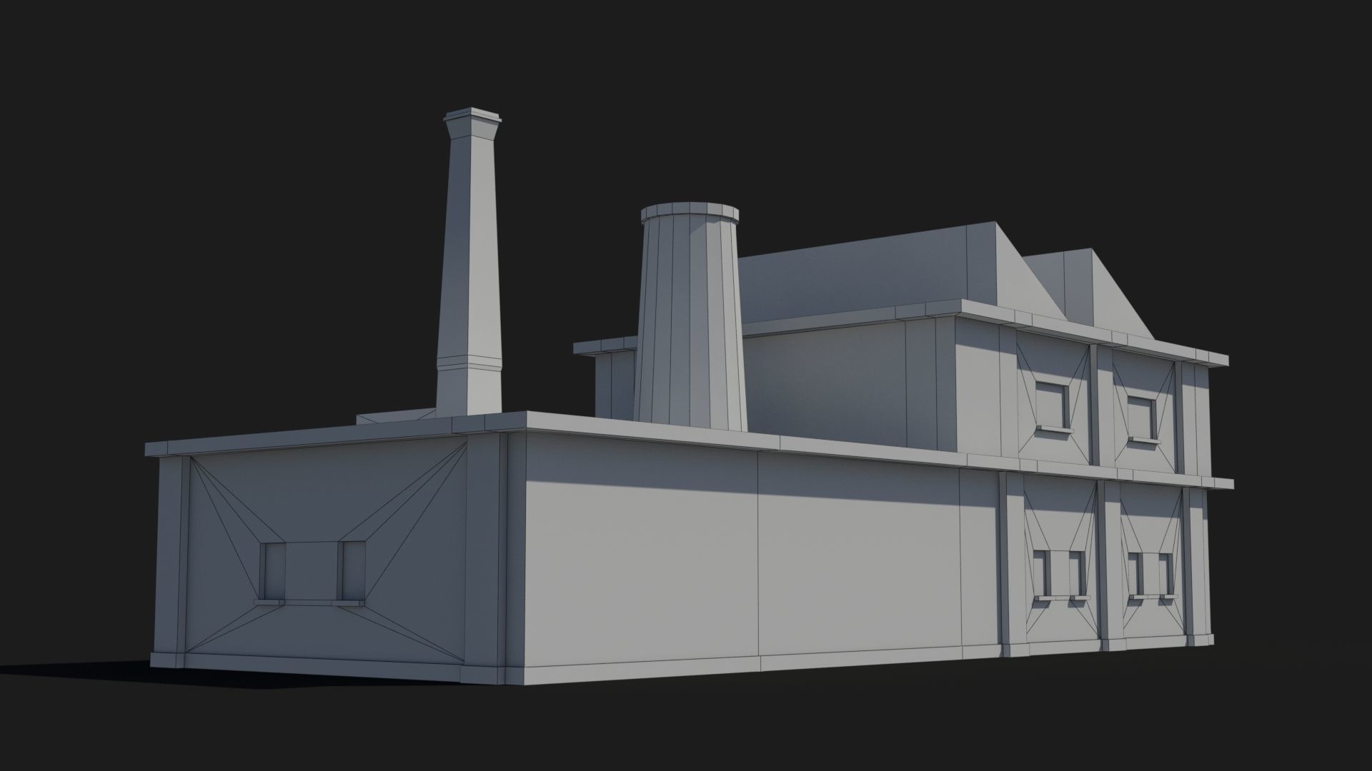 Factory xx18 Low-poly 3D model_10