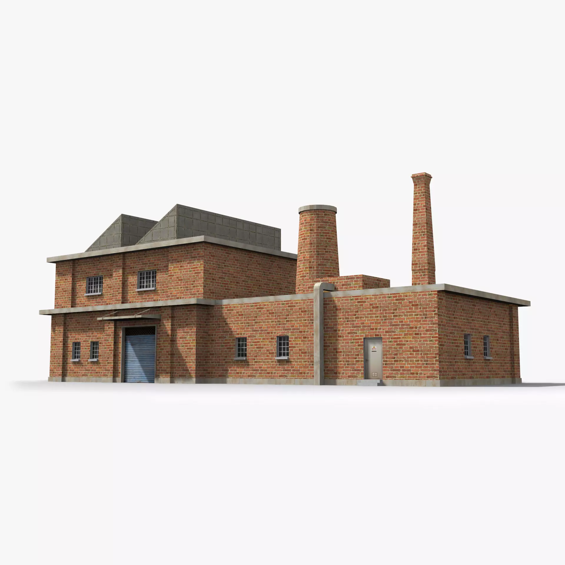 Factory xx18 Low-poly 3D model_0