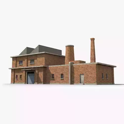 Factory xx18 Low-poly 3D model