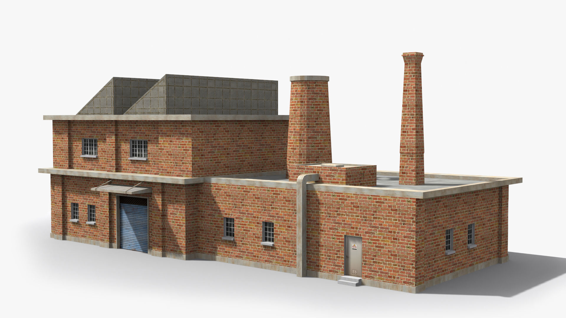 Factory xx18 Low-poly 3D model_5