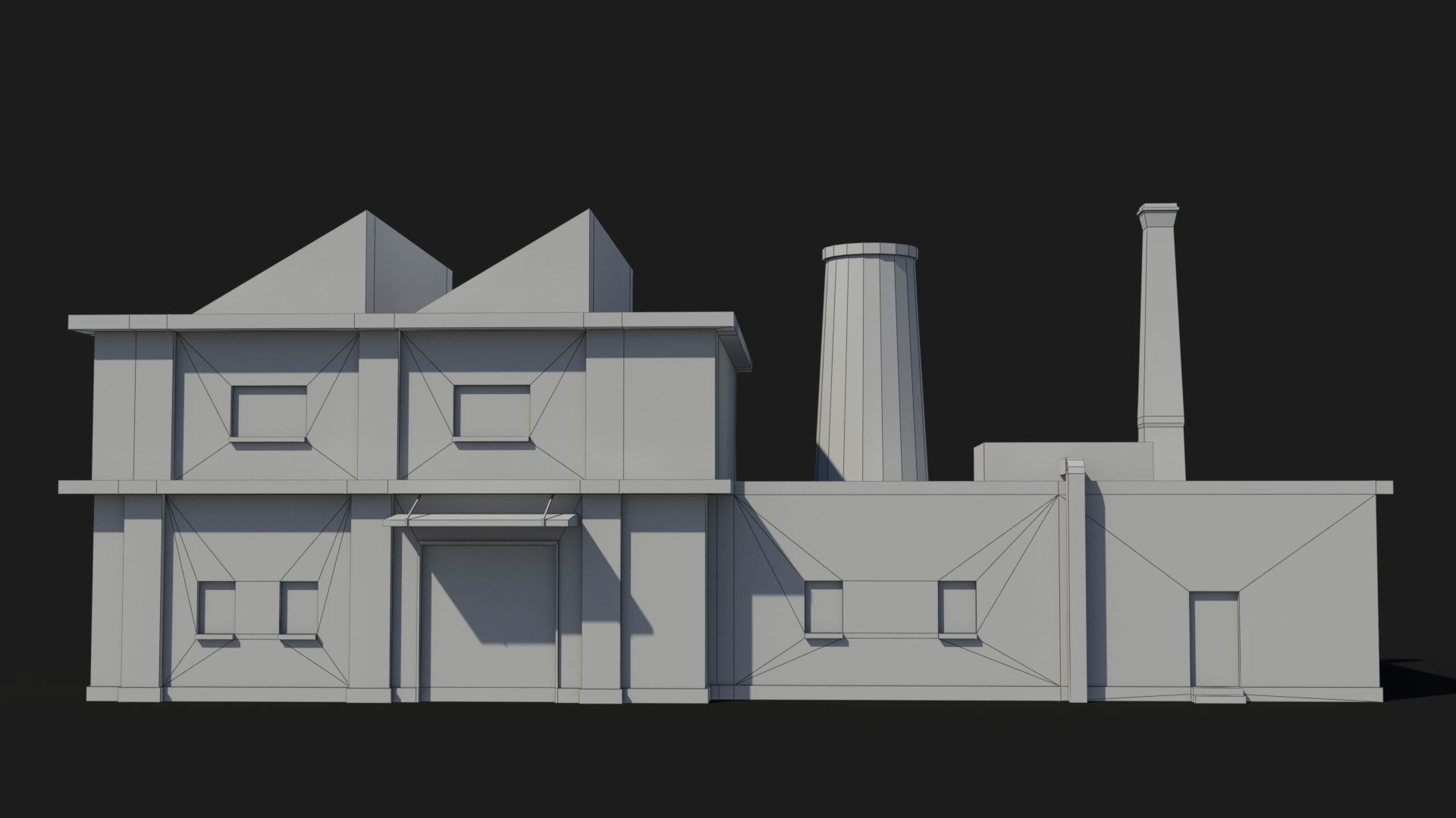 Factory xx18 Low-poly 3D model_7