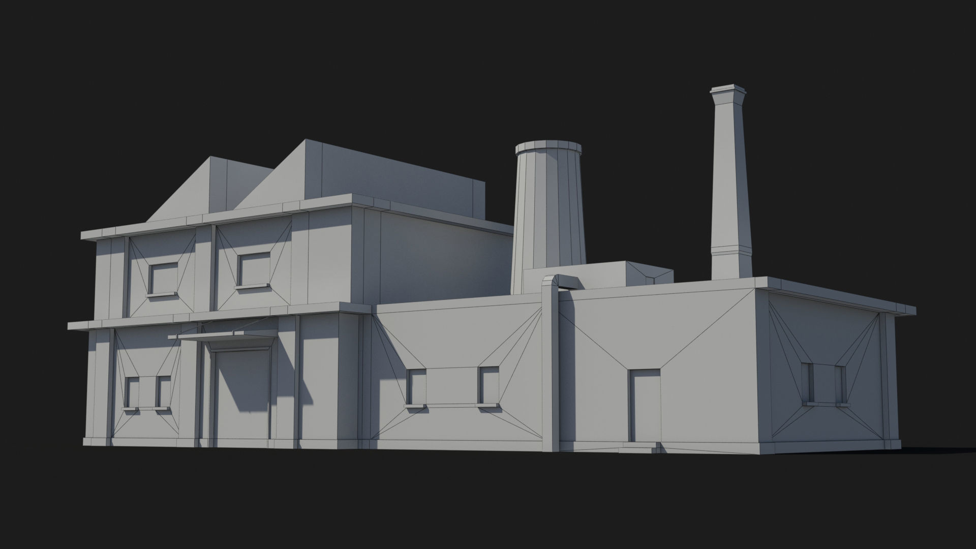 Factory xx18 Low-poly 3D model_6