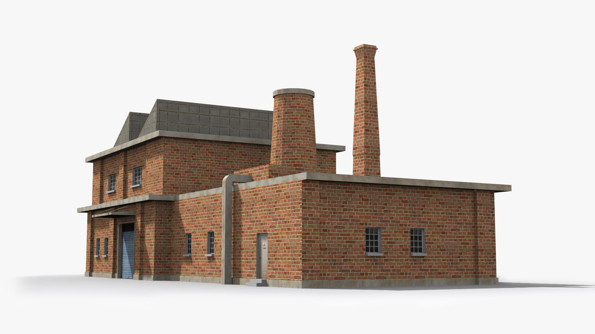 Factory xx18 Low-poly 3D model_3