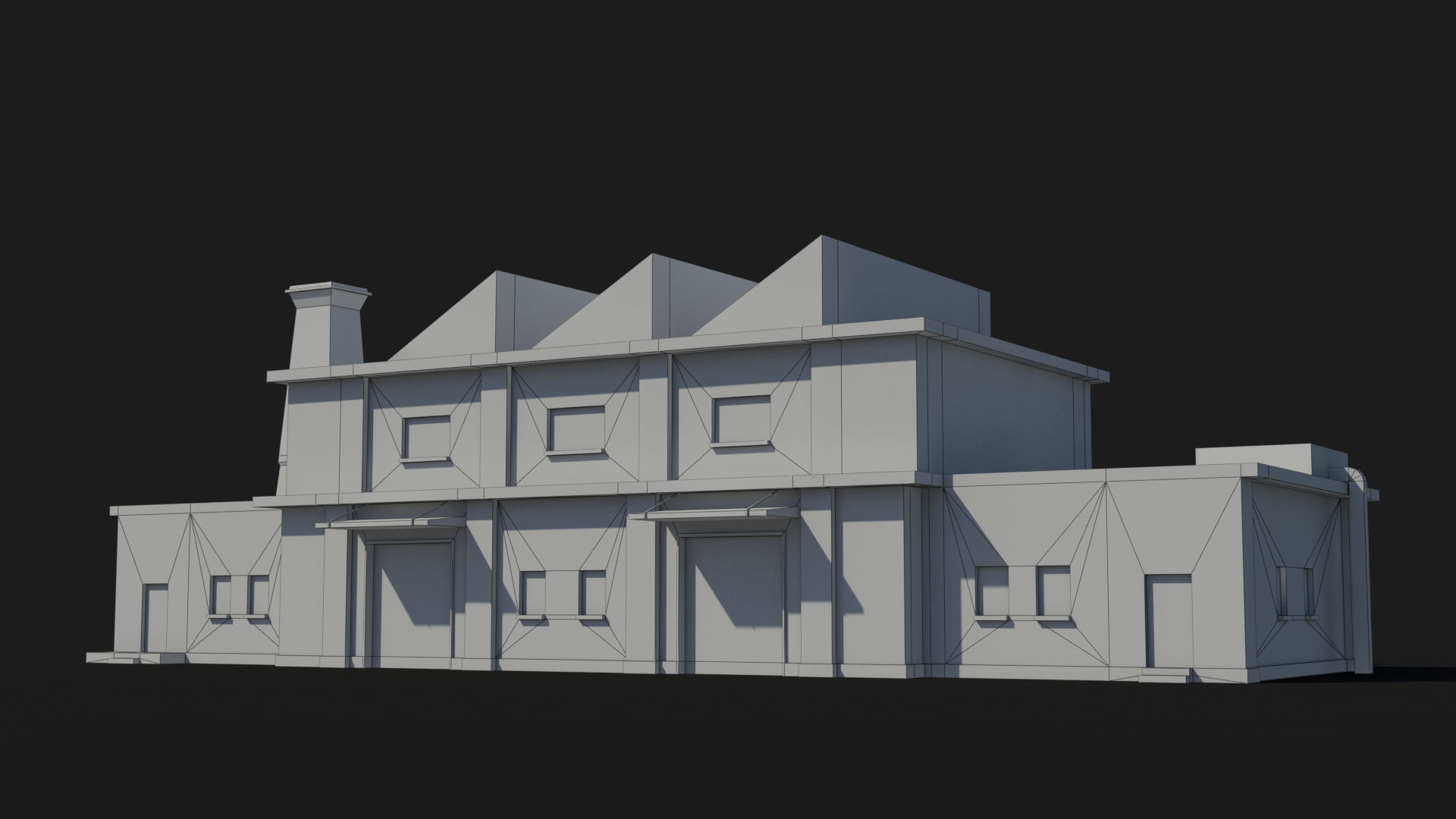 Factory xx19 Low-poly 3D model_7
