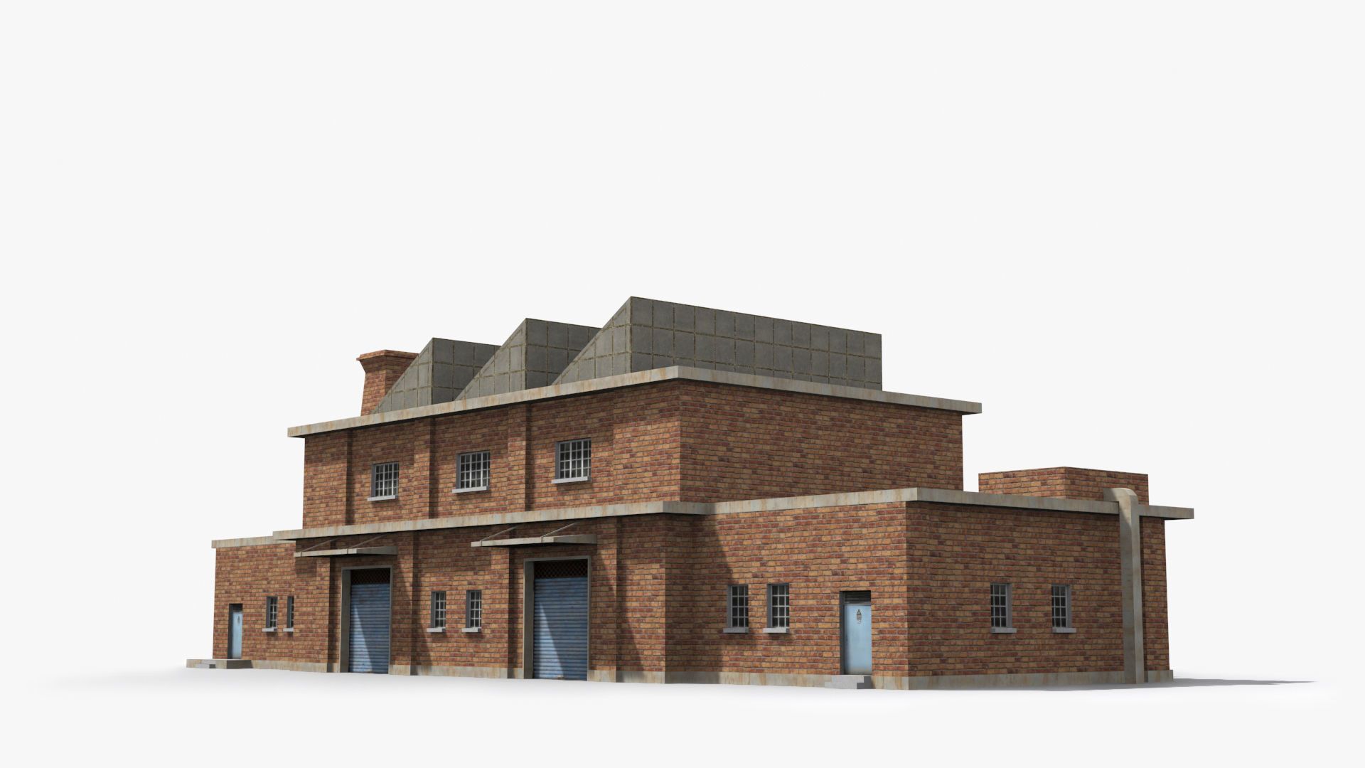 Factory xx19 Low-poly 3D model_4