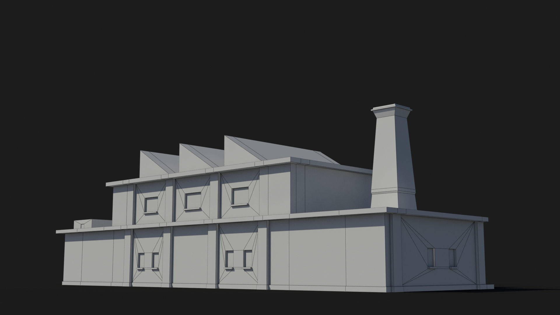 Factory xx19 Low-poly 3D model_11