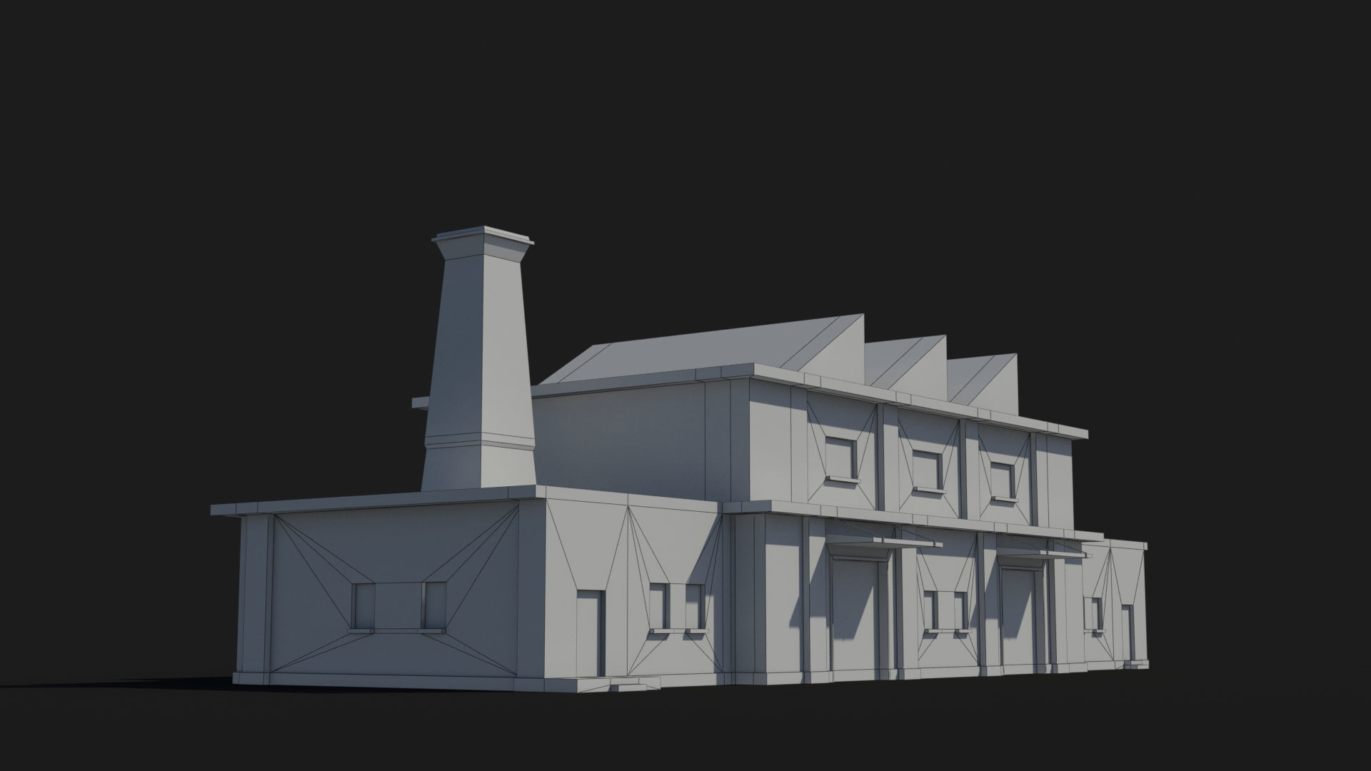 Factory xx19 Low-poly 3D model_10