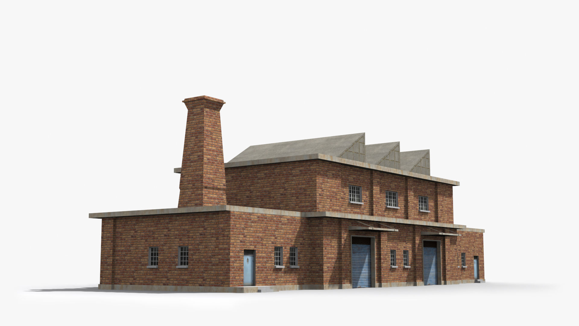 Factory xx19 Low-poly 3D model_3