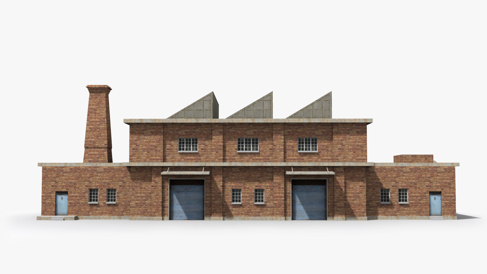 Factory xx19 Low-poly 3D model_1