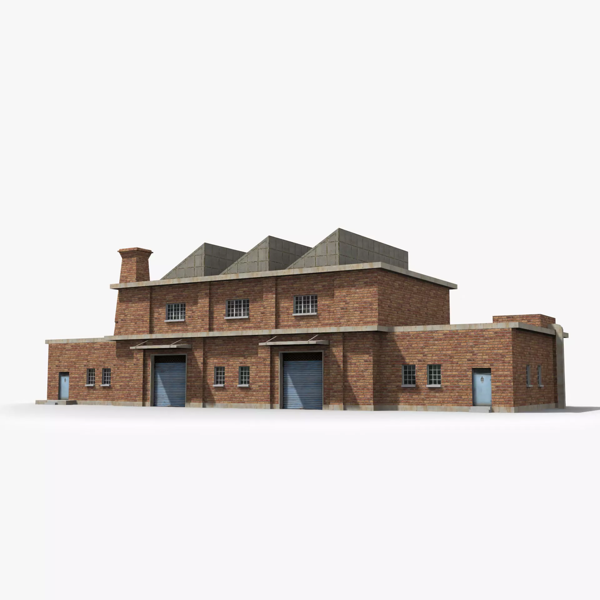 Factory xx19 Low-poly 3D model_0